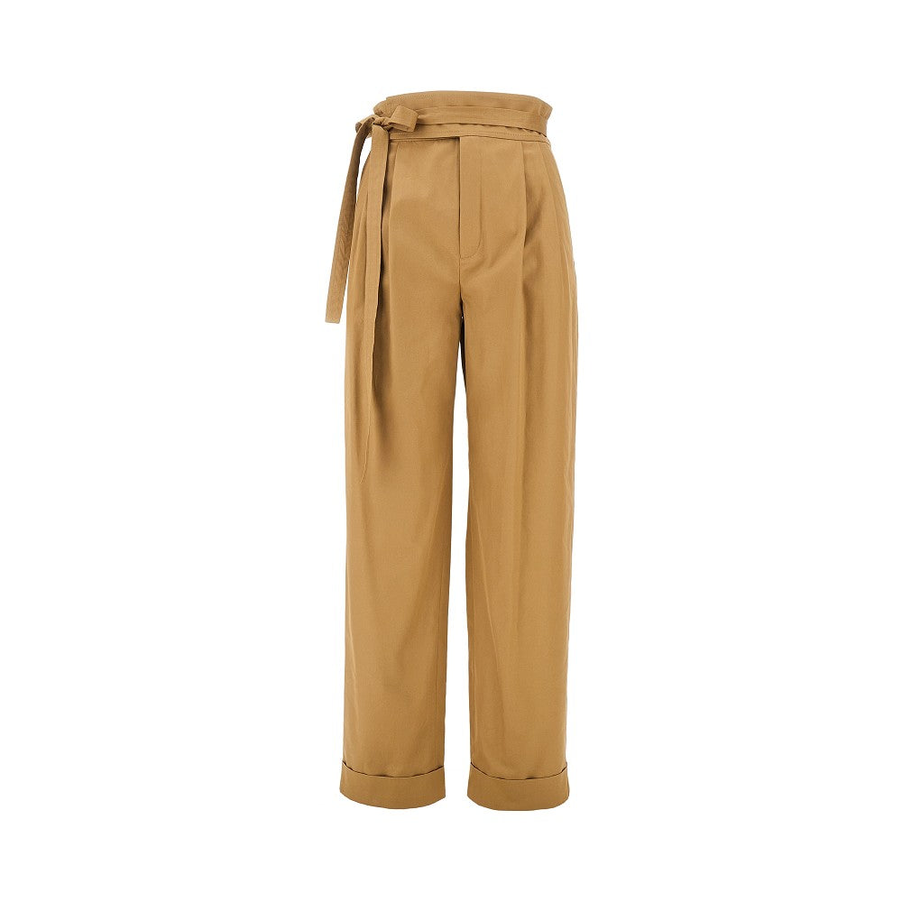 Pantalone in gabardine con pince