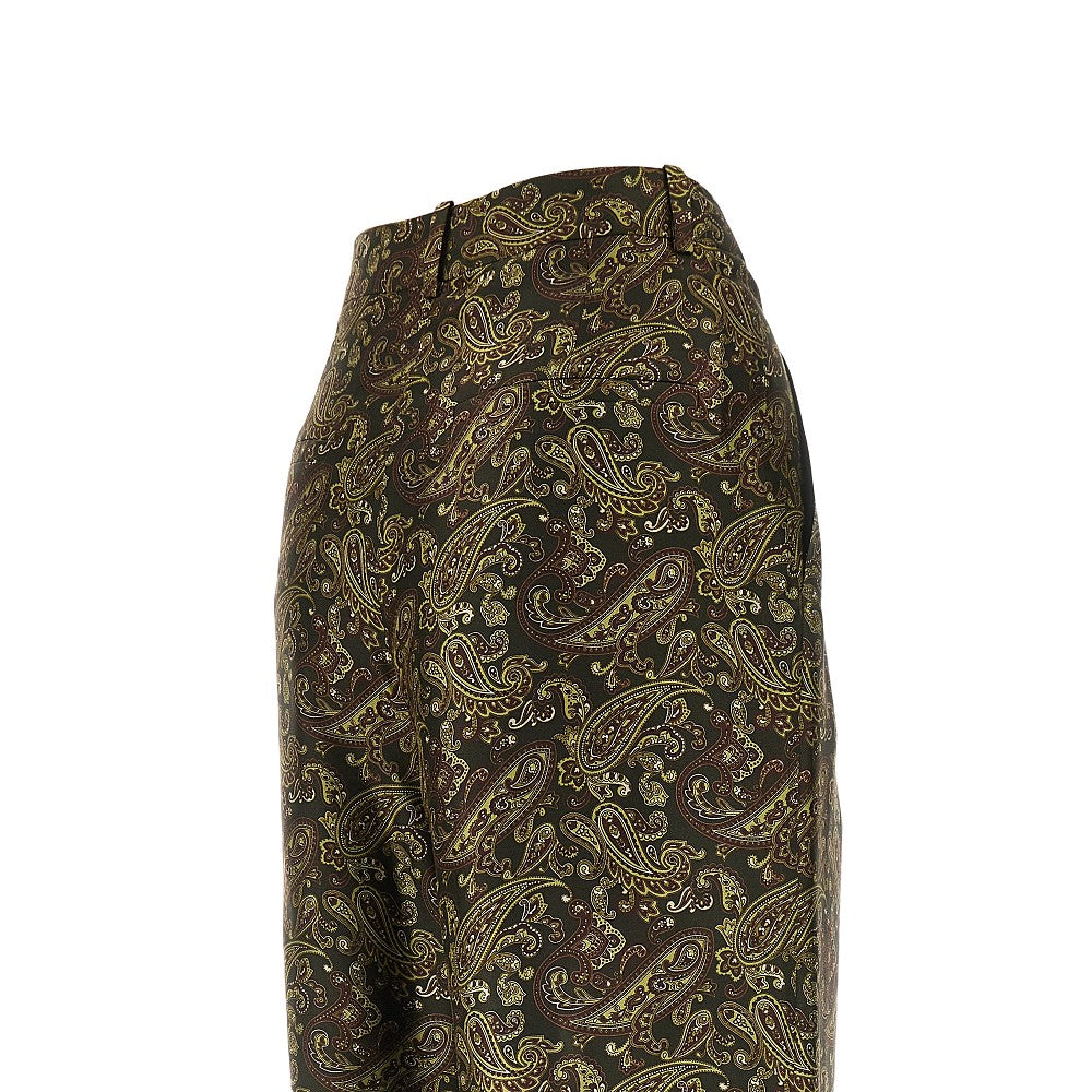 Paisley silk pants