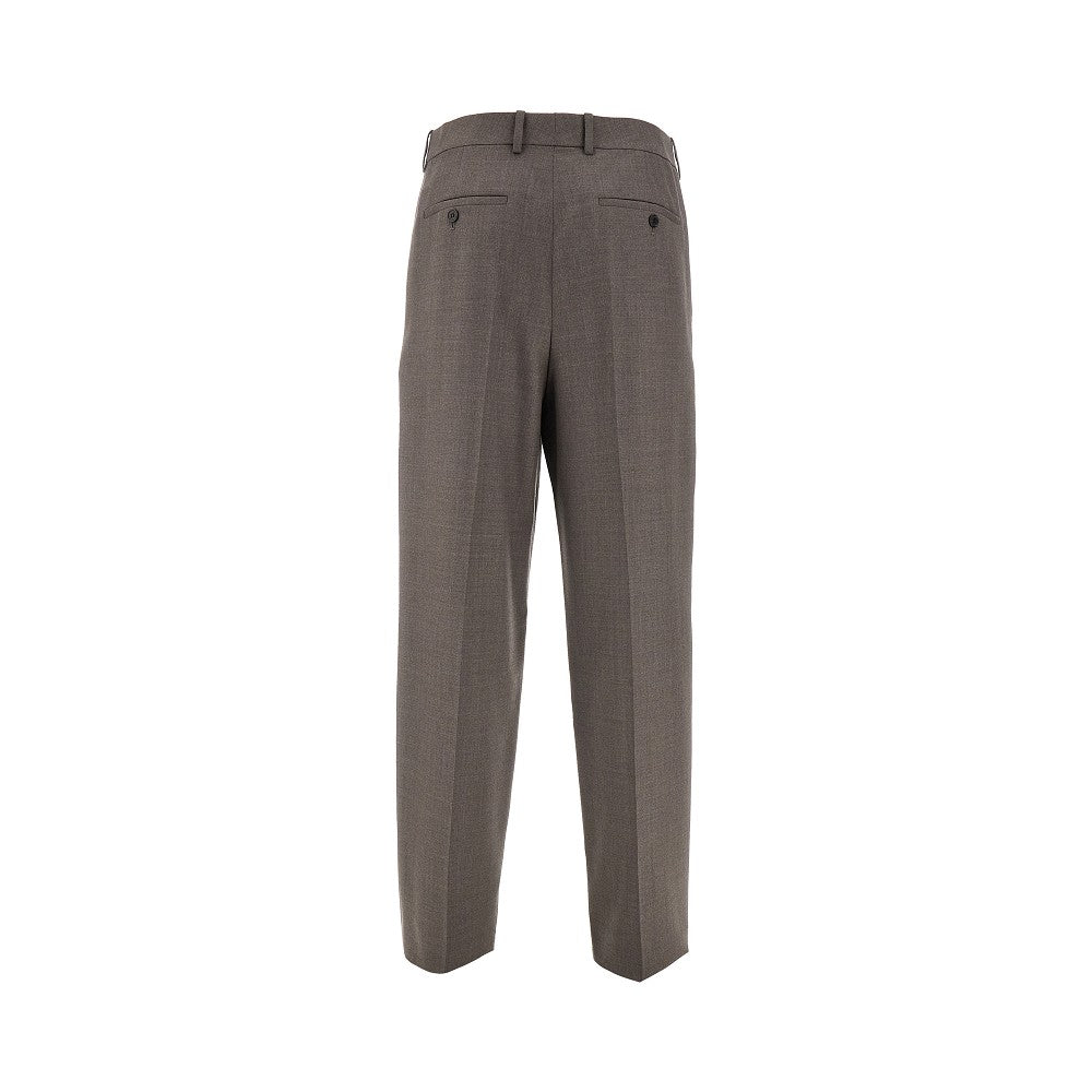 Wool chiné pants with dart