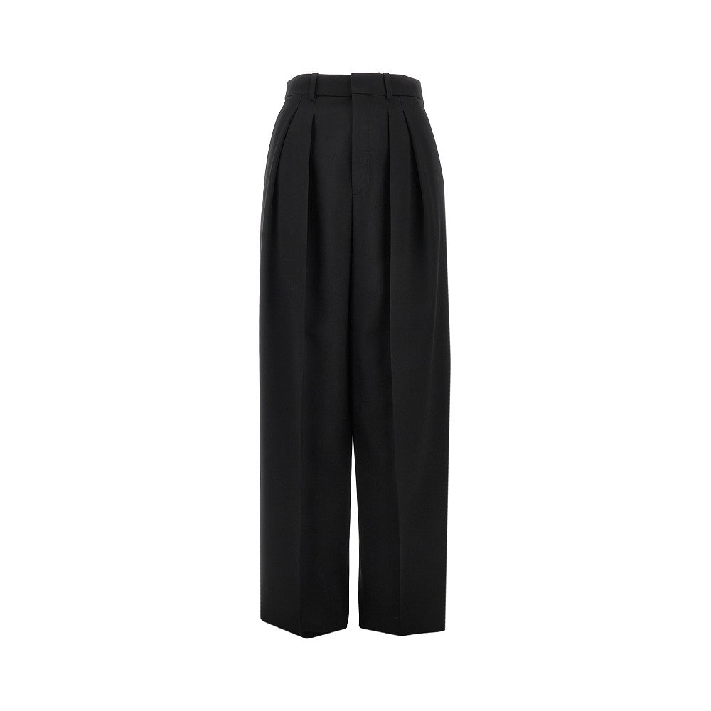 Pantalone in grain de poudre con pinces