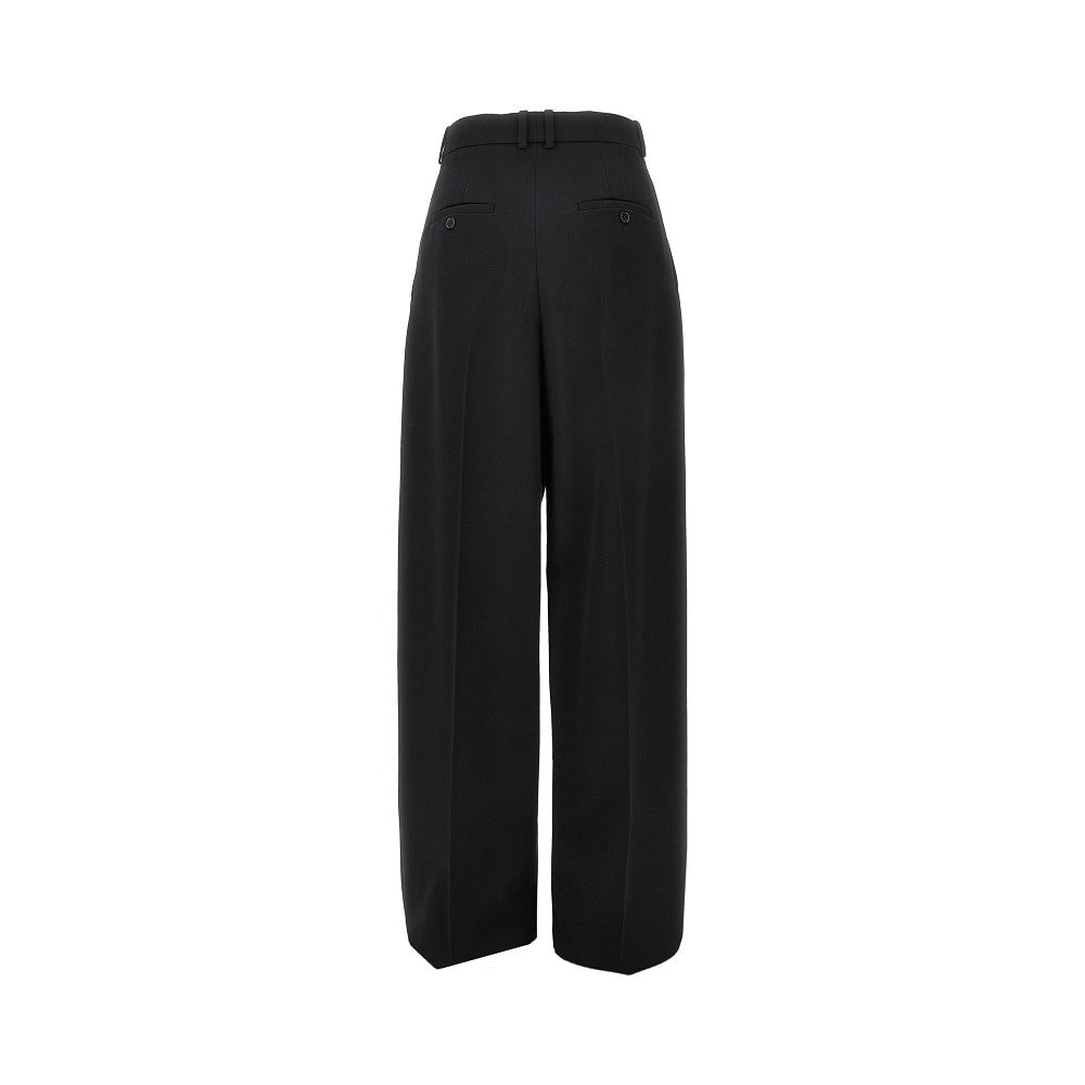 Pantalone in grain de poudre con pinces