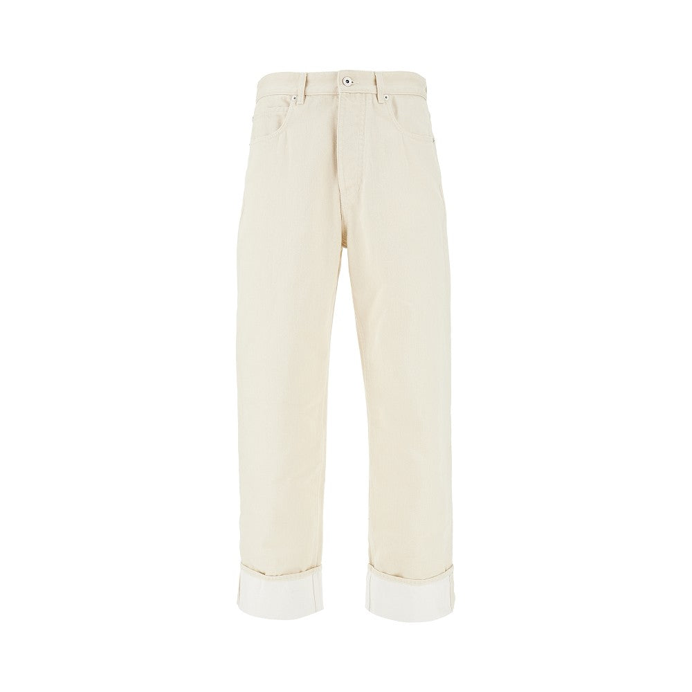 Stone Washed jeans with cuffs