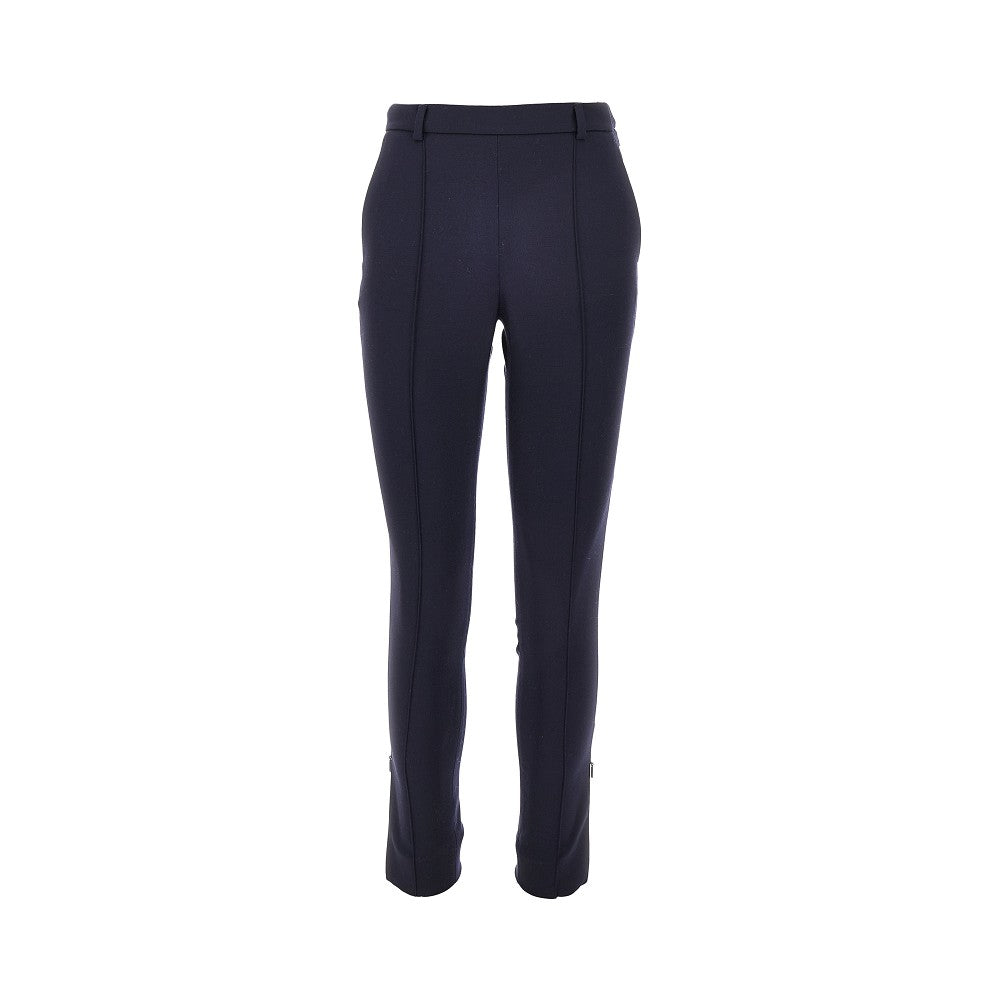 Pantalone in lana e seta stretch