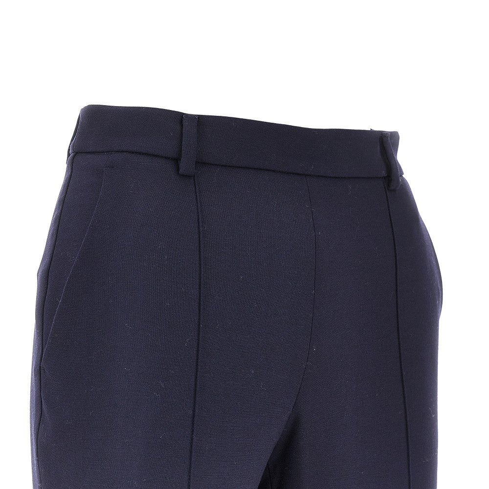 Pantalone in lana e seta stretch