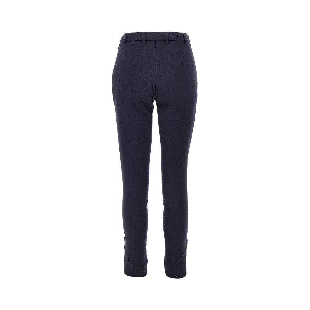 Pantalone in lana e seta stretch