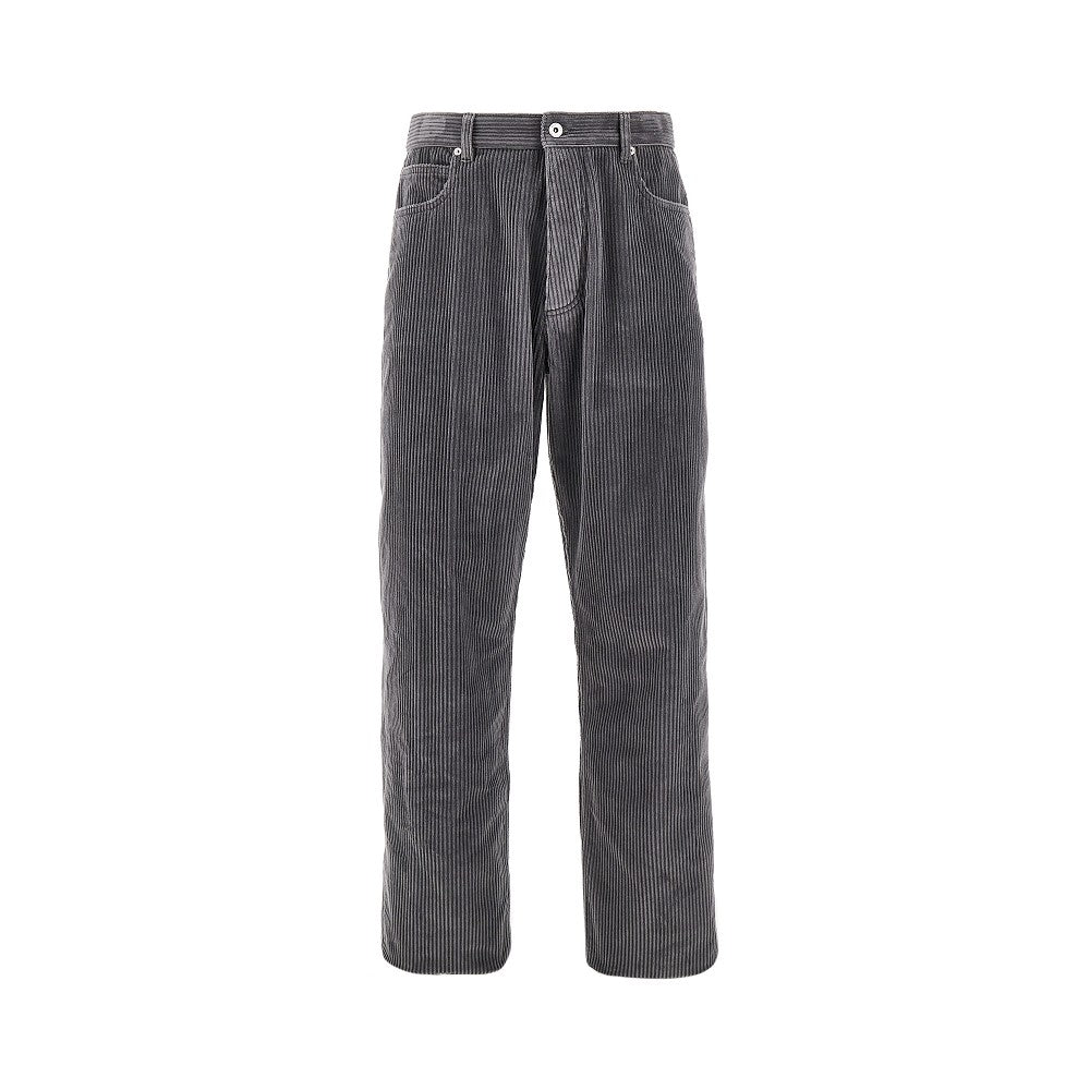 Pantalone cinque tasche in velluto a coste
