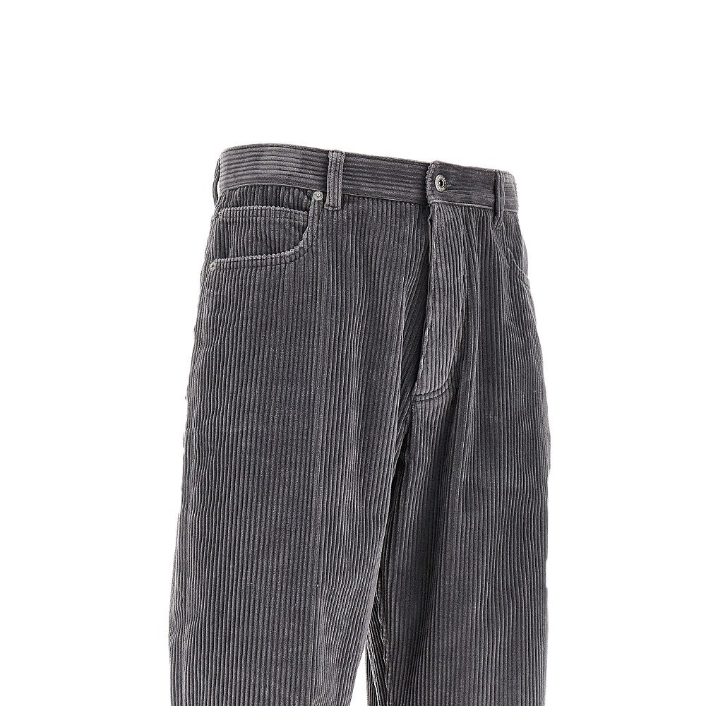 Pantalone cinque tasche in velluto a coste