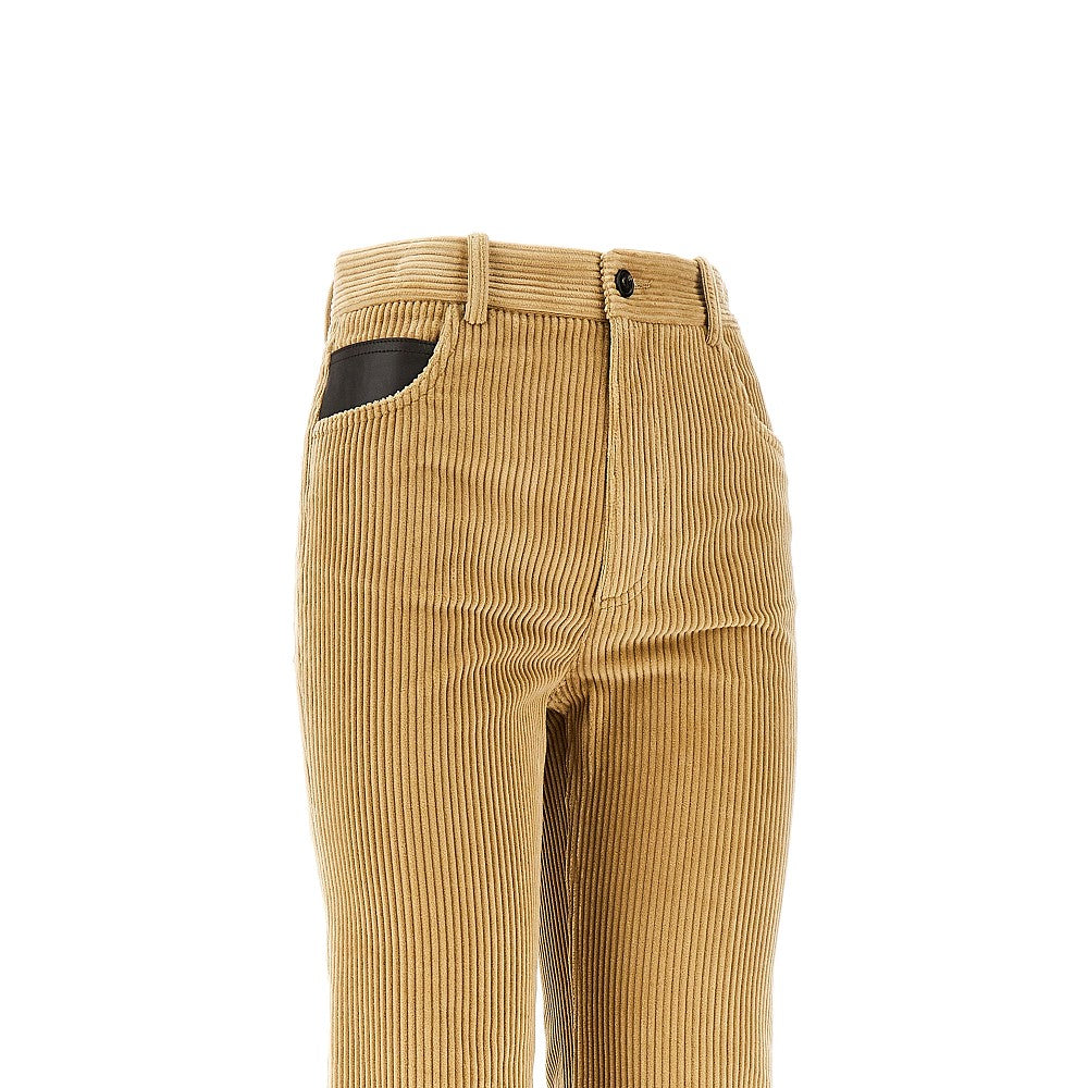 Pantalone dritto in velluto a coste