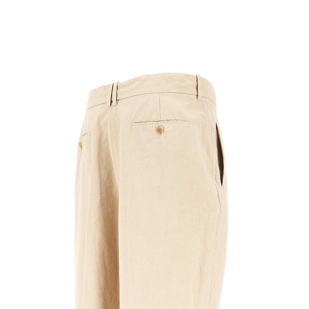 Pantalone in cotone e lino 'Lilas'