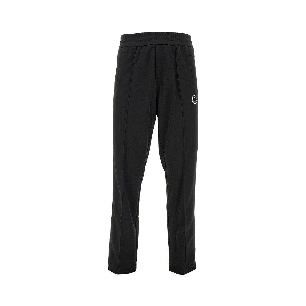 Track pants with logo patch