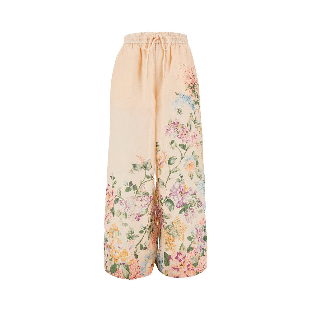 'Halliday' linen wide pants