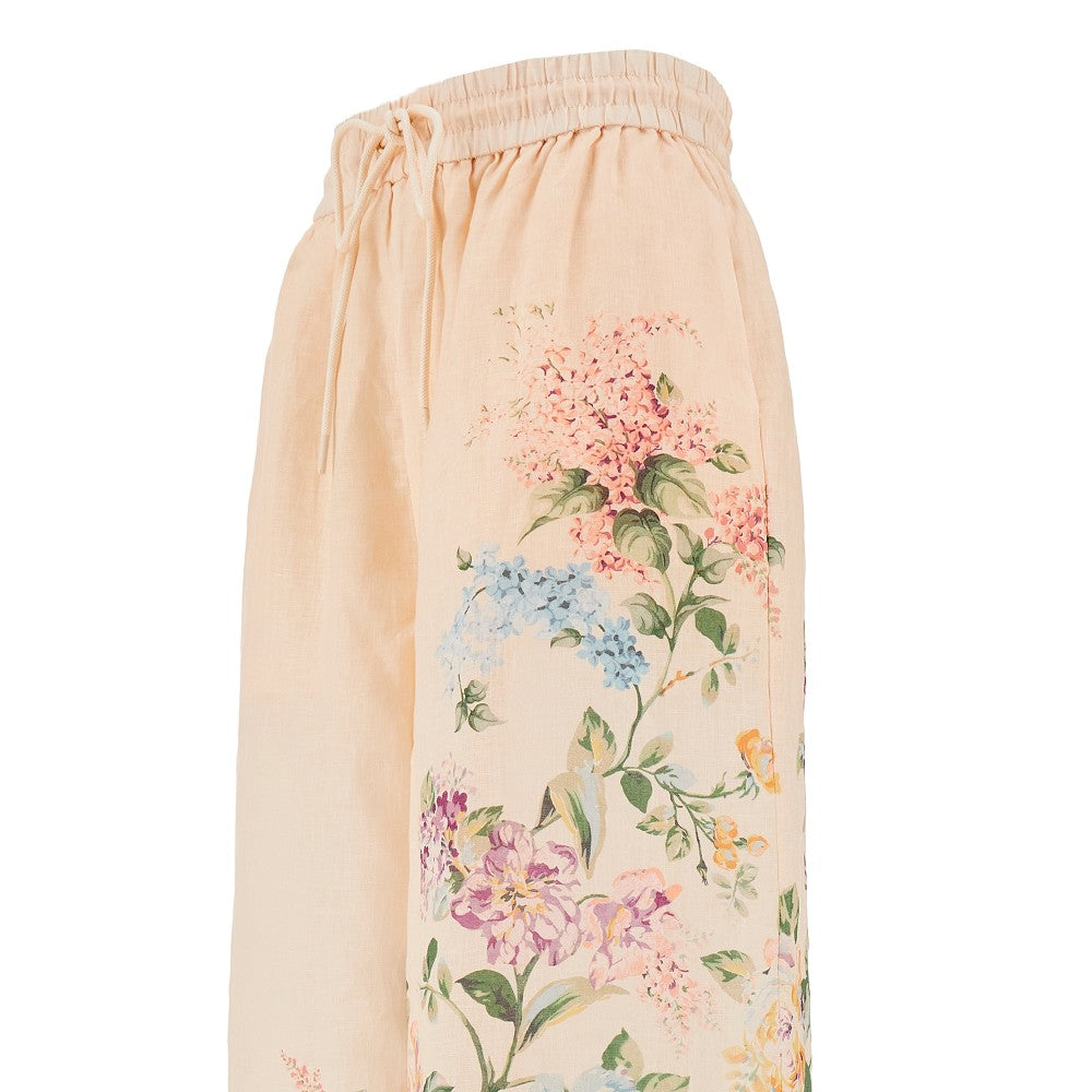 'Halliday' linen wide pants