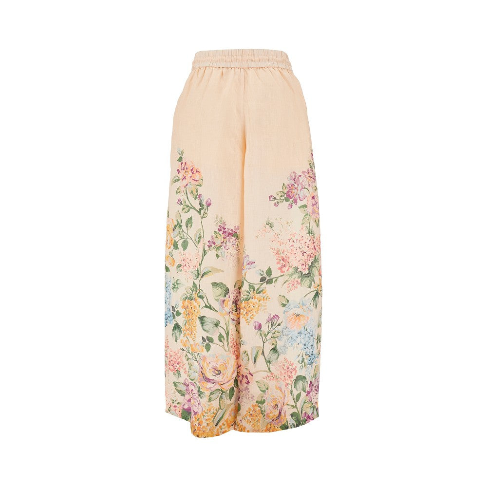 'Halliday' linen wide pants