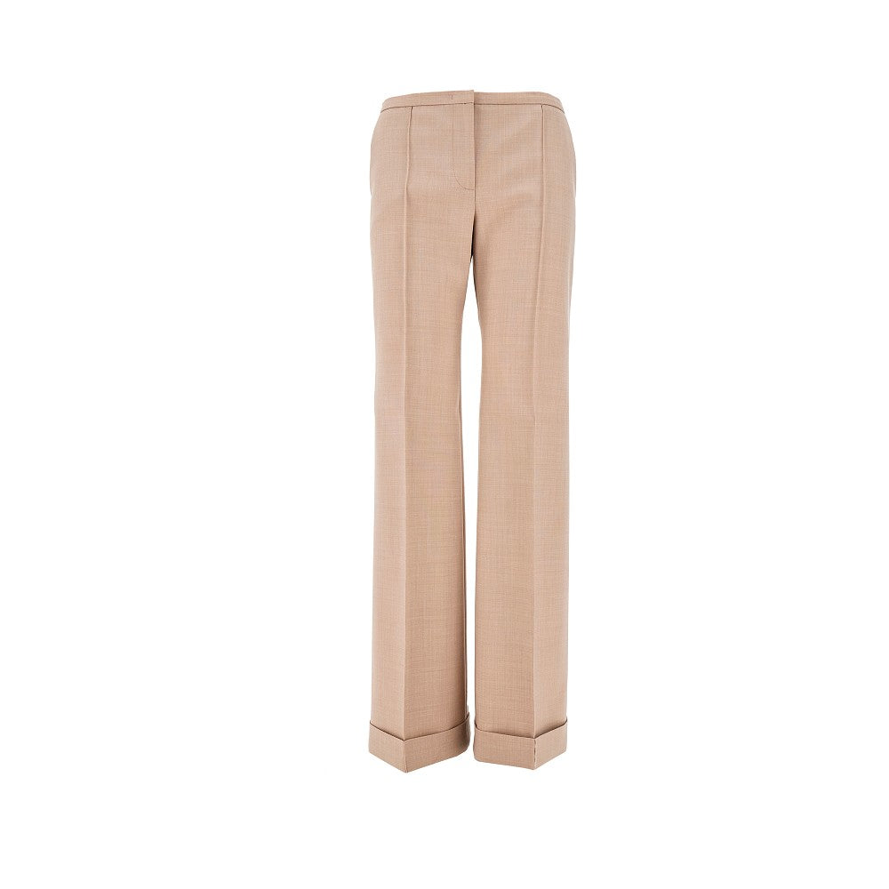Pantalone a gamba dritta in misto lana