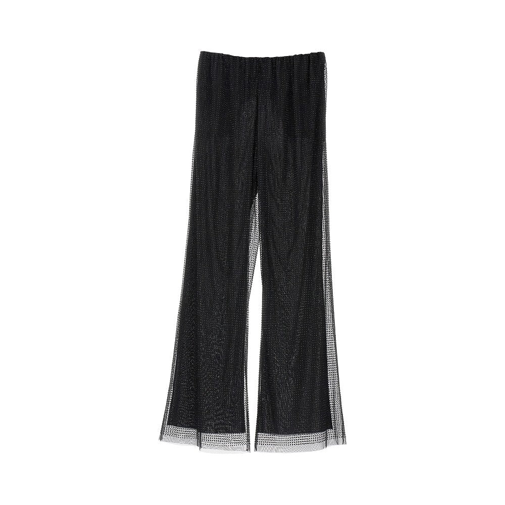 Pantalone in tulle con strass