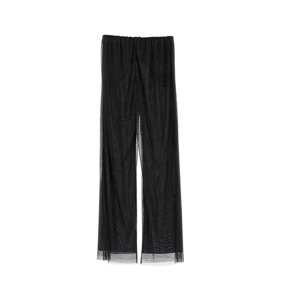 Pantalone in tulle con strass