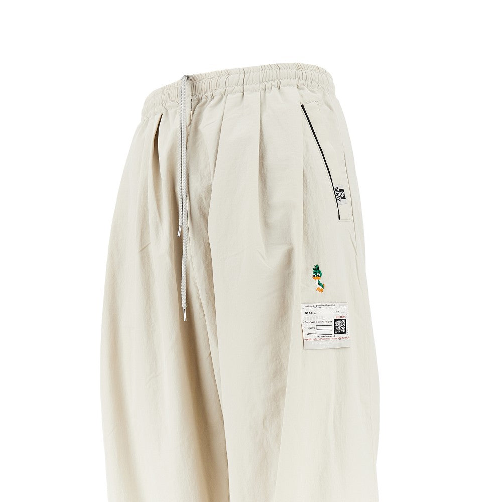 Track pants oversize in nylon