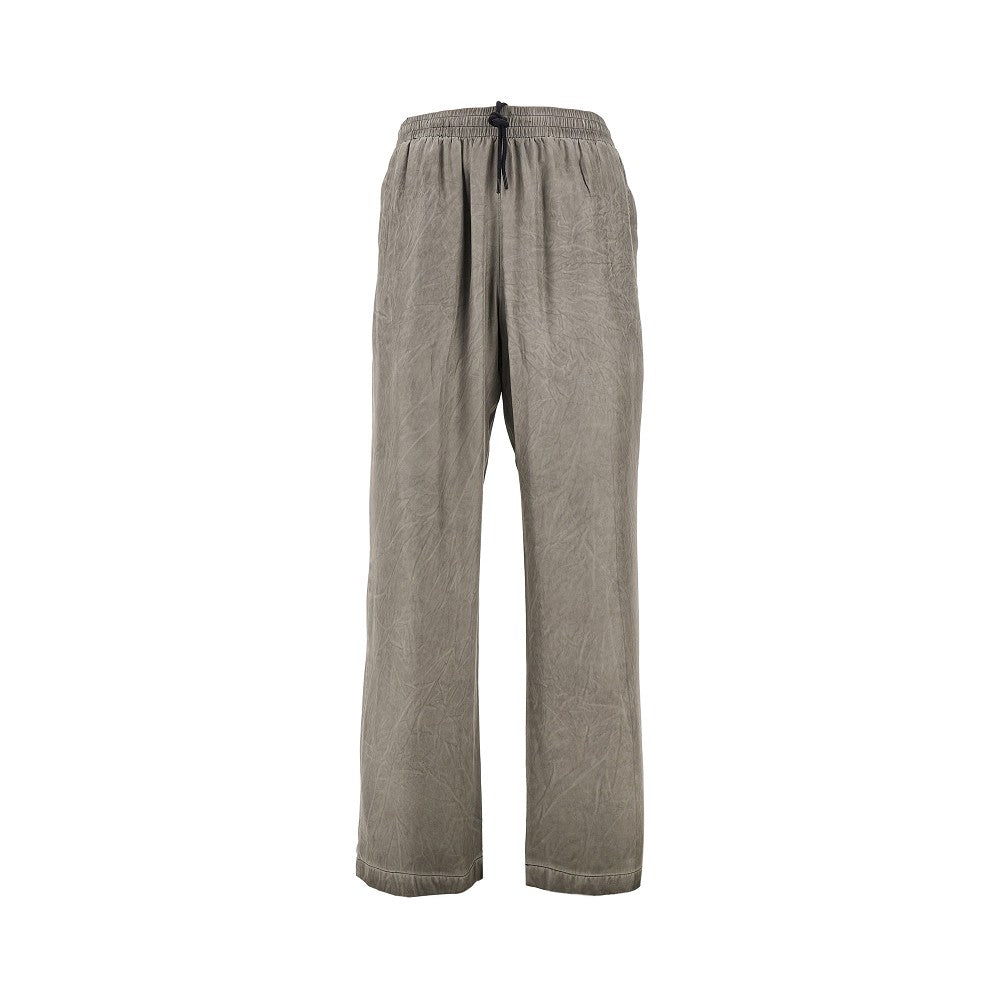 'Leon' creased-effect pants