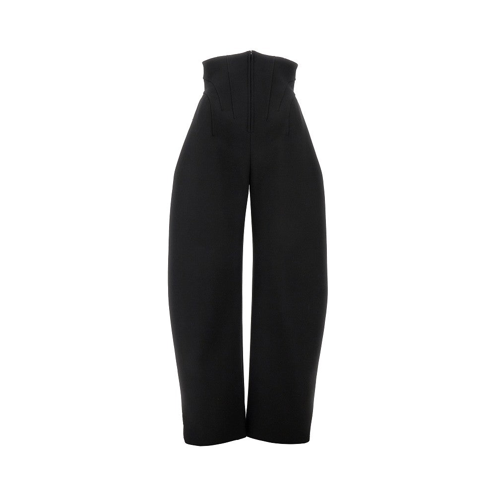 Pantaloni Corset in lana stretch