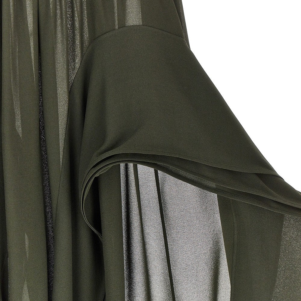 Pantalone in georgette con volant