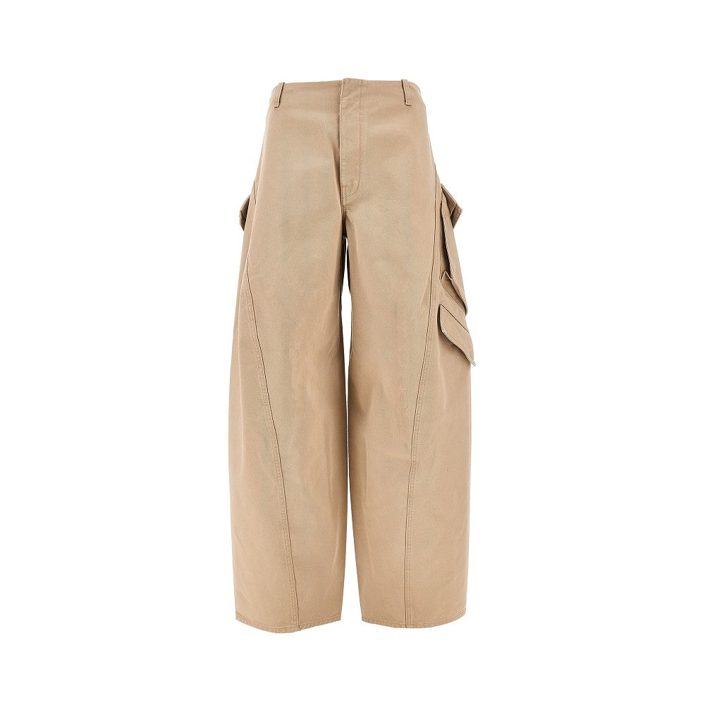 Pantaloni cargo arrotondati