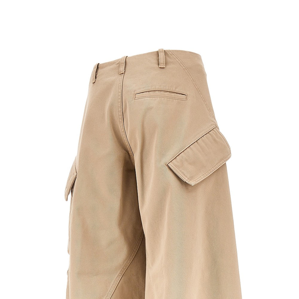Pantaloni cargo arrotondati