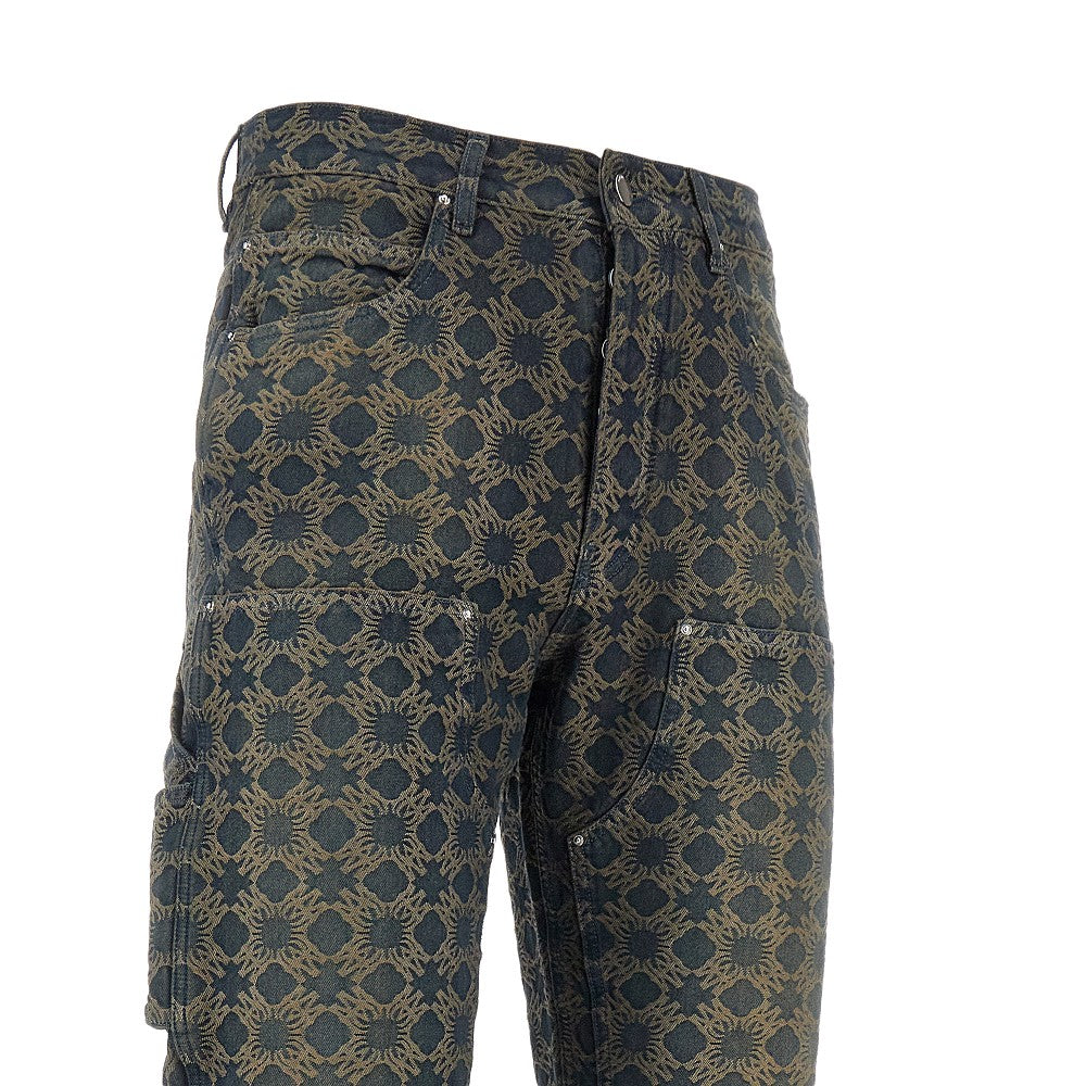Pantalone Carpenter in denim jacquard Ma Quad