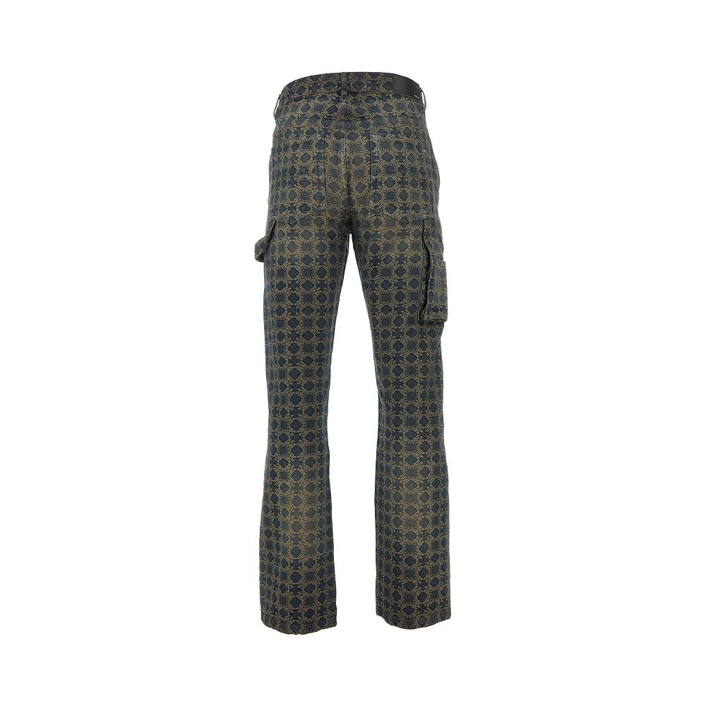 Pantalone Carpenter in denim jacquard Ma Quad