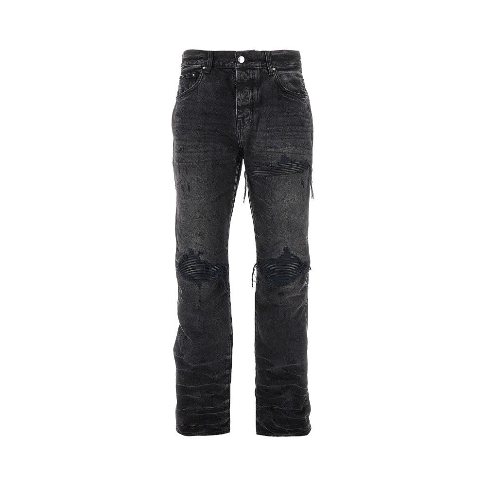 Leather Straight MX1 jeans