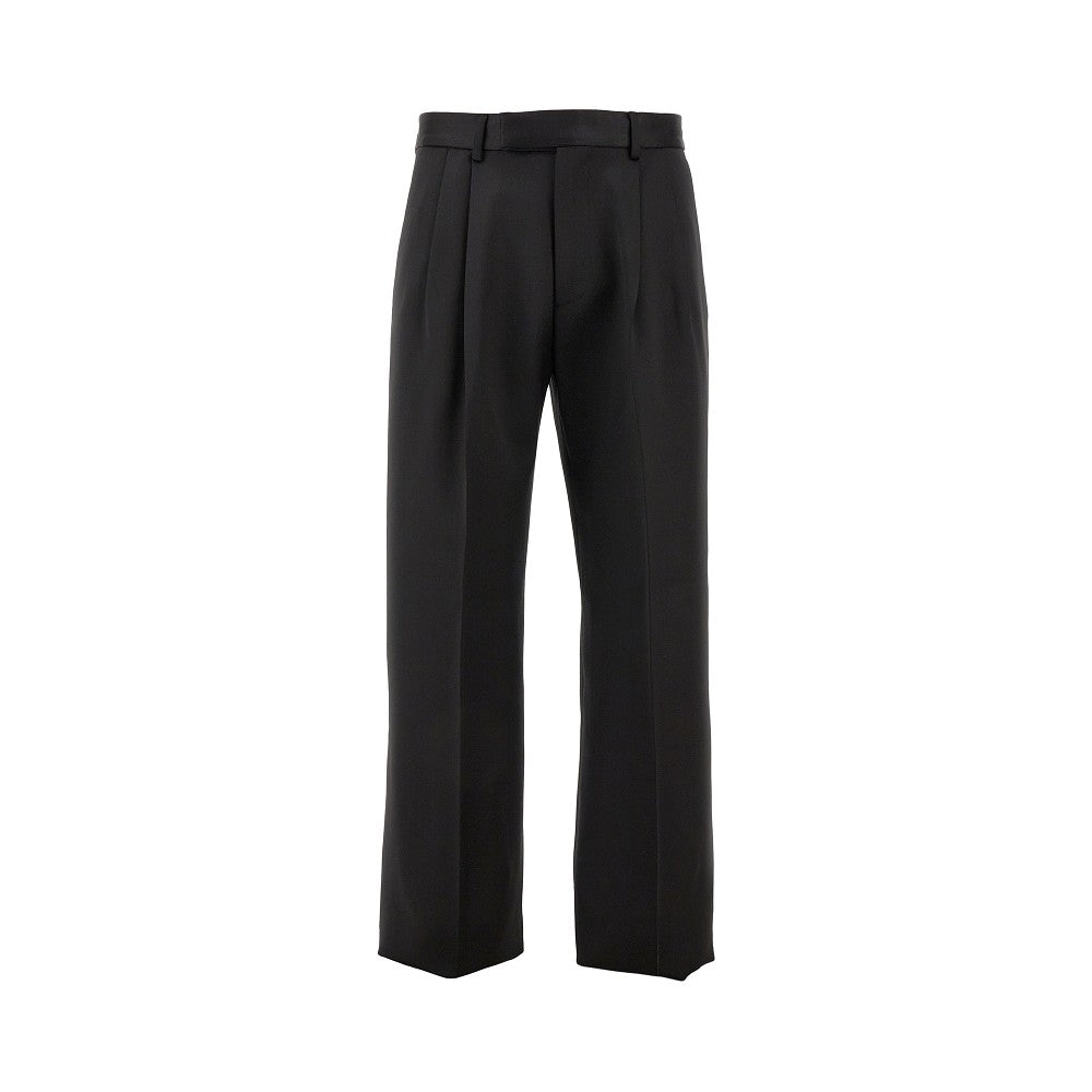 Double pleat tailored pants