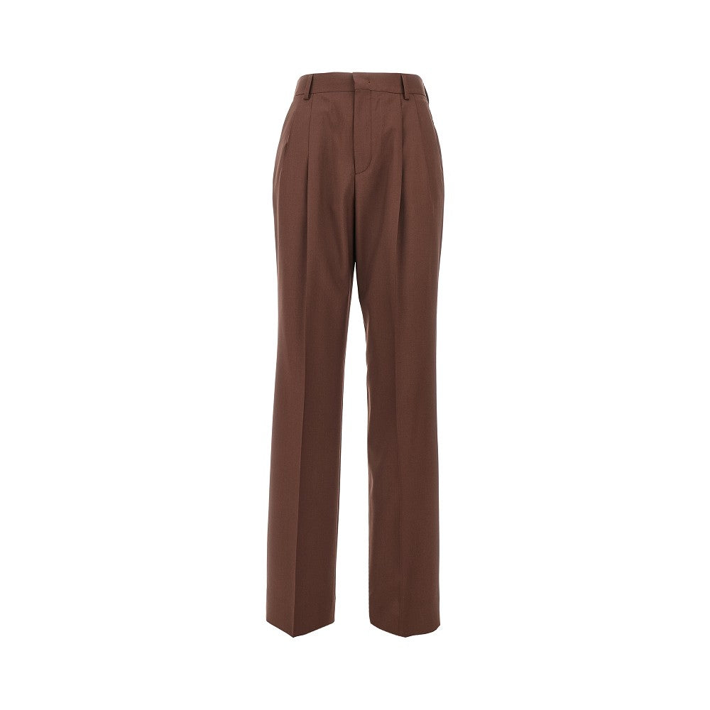 'Celia' high-rise wool trousers