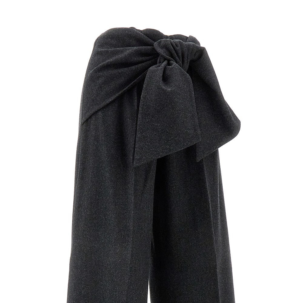 Wool pants with sash