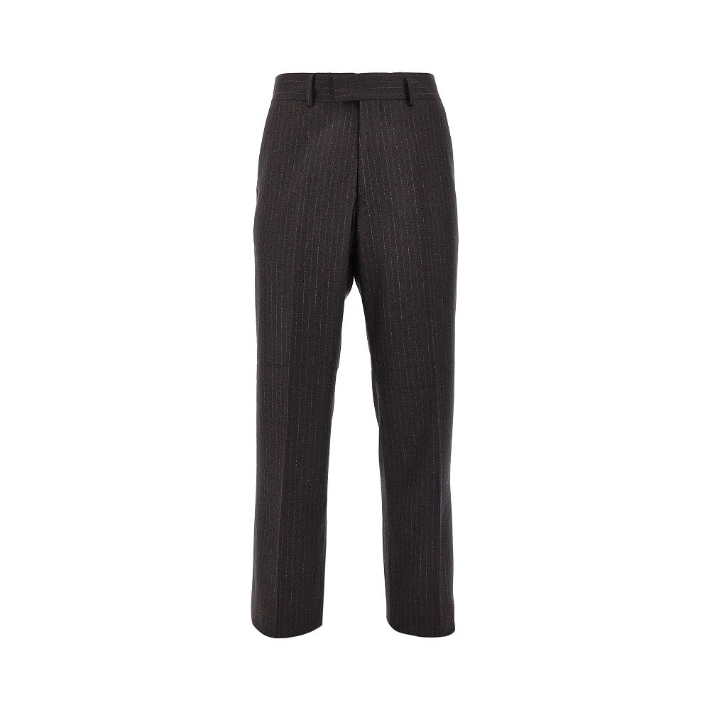 'Aston' pinstriped wool-blend pants