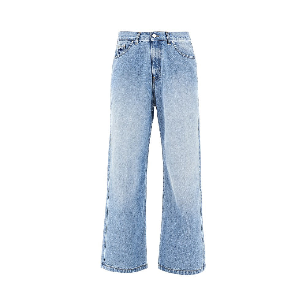 Heart Logo embroidery Basic jeans