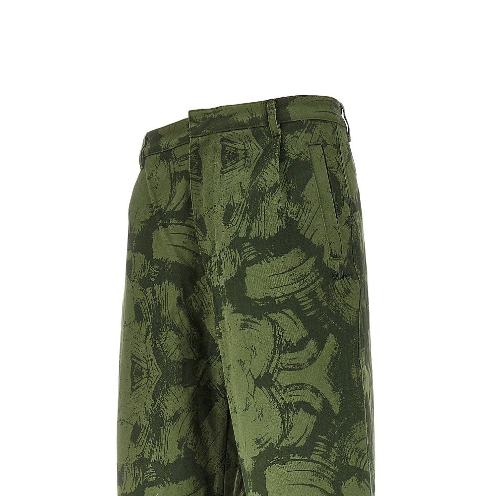 'Scratch' gabardine pants