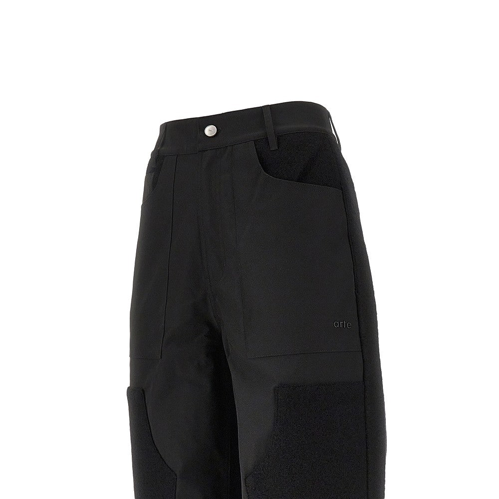Pantalone combinato in lana e nylon