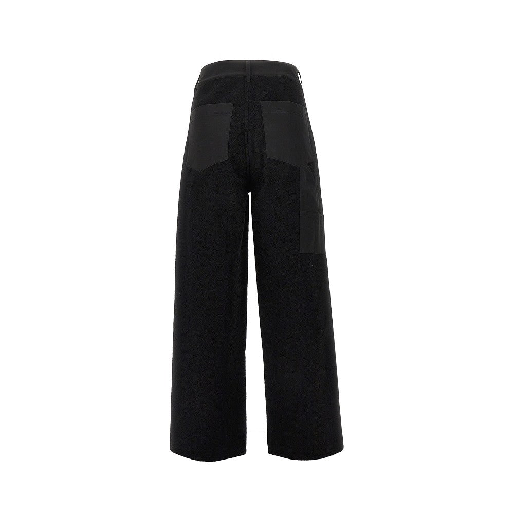 Pantalone combinato in lana e nylon