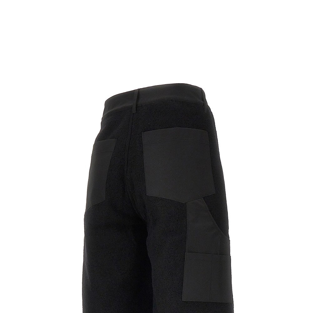 Pantalone combinato in lana e nylon