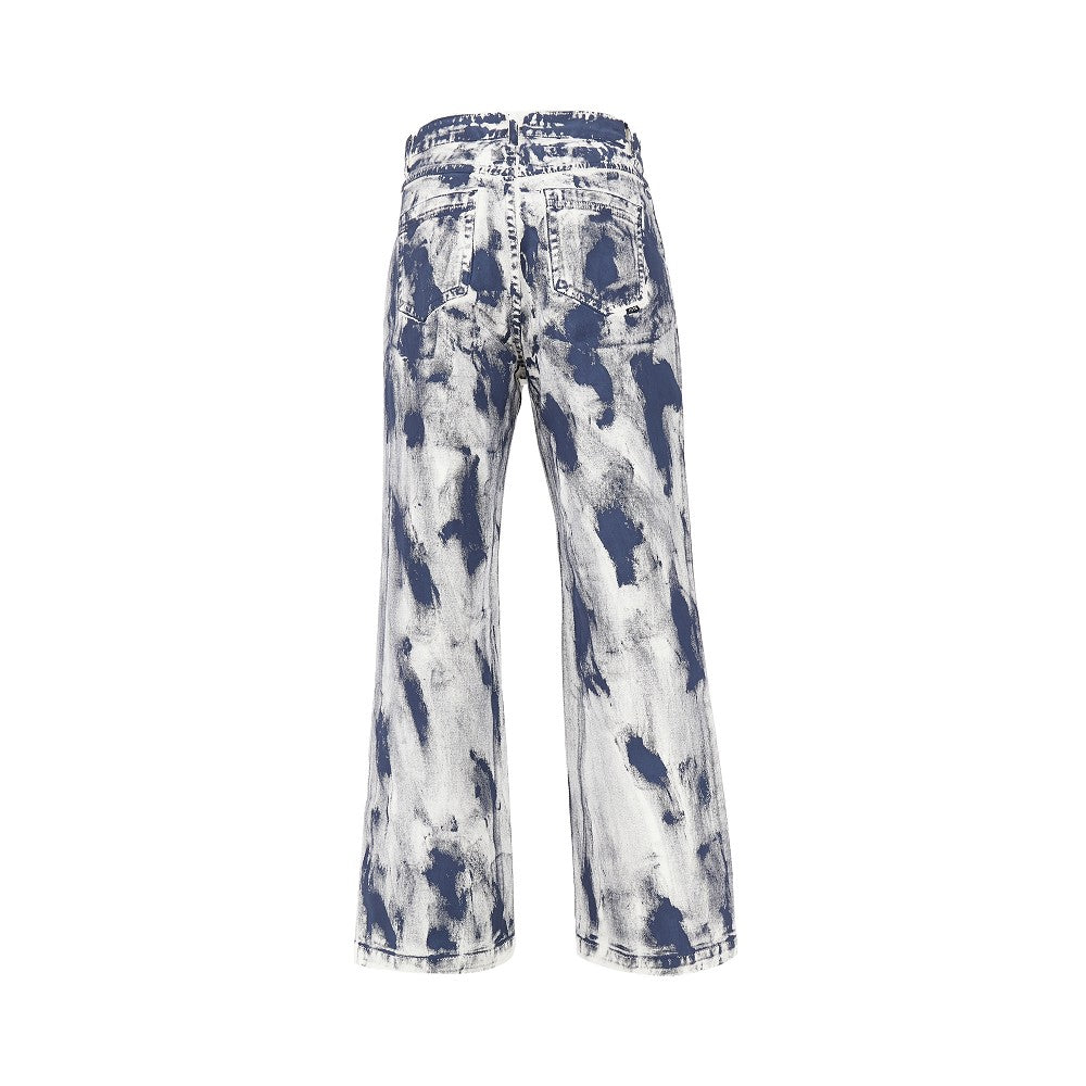 Painted cotton pants