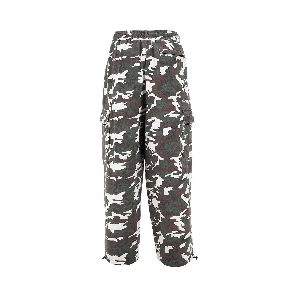 Pantalone cargo oversize in felpa