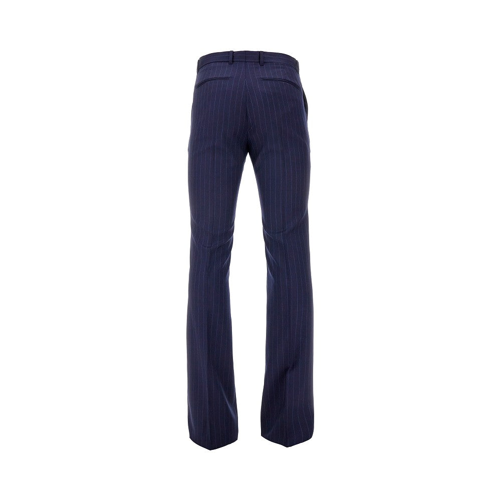 Pantalone sartoriale in lana gessata