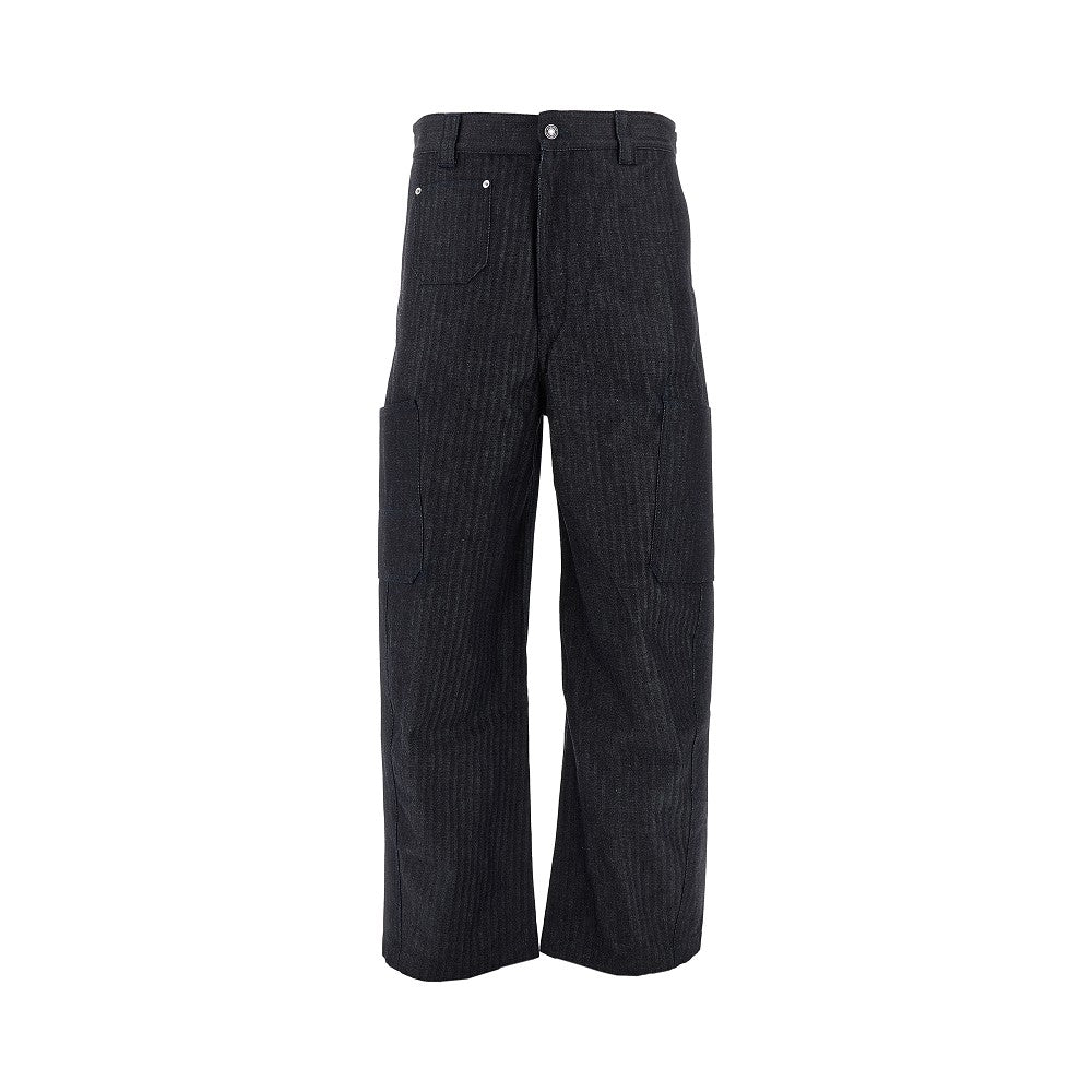 Jeans Slouchy Fit in denim jacquard