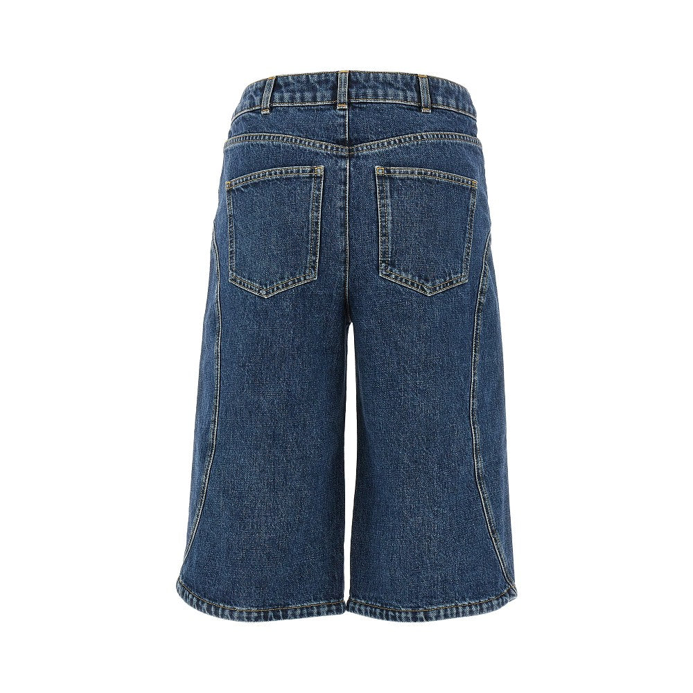 Wide leg denim shirts