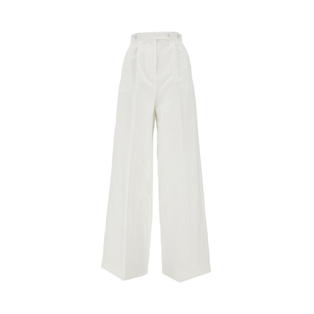 Pantalone in cotone con piega