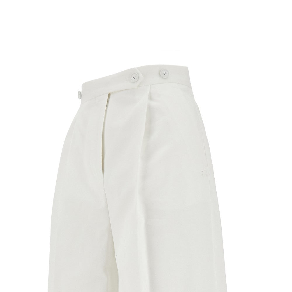 Pantalone in cotone con piega