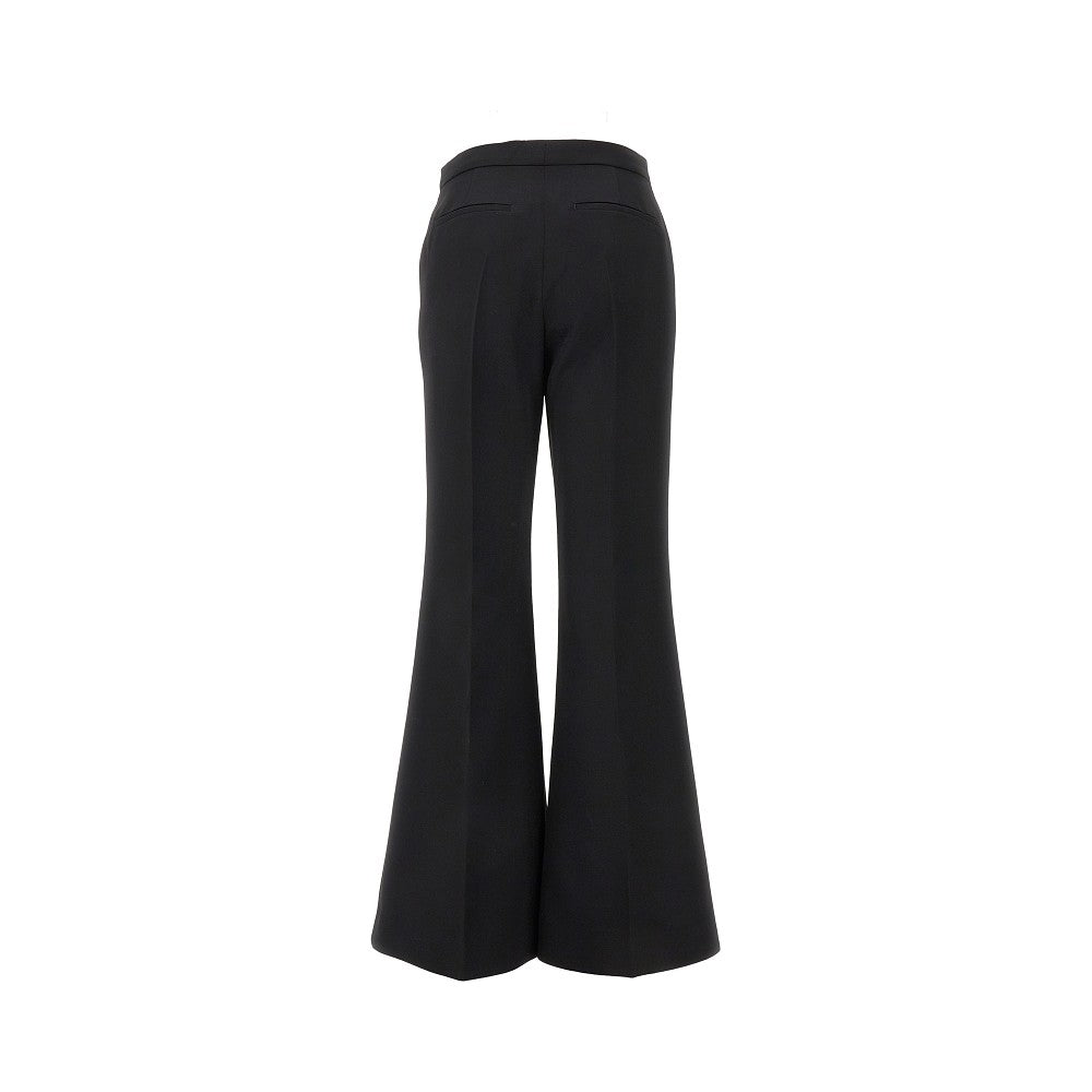 Gabardine flared pants