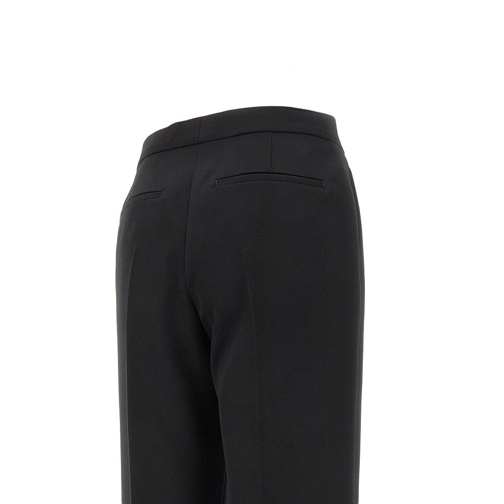 Pantalone svasato in gabardine