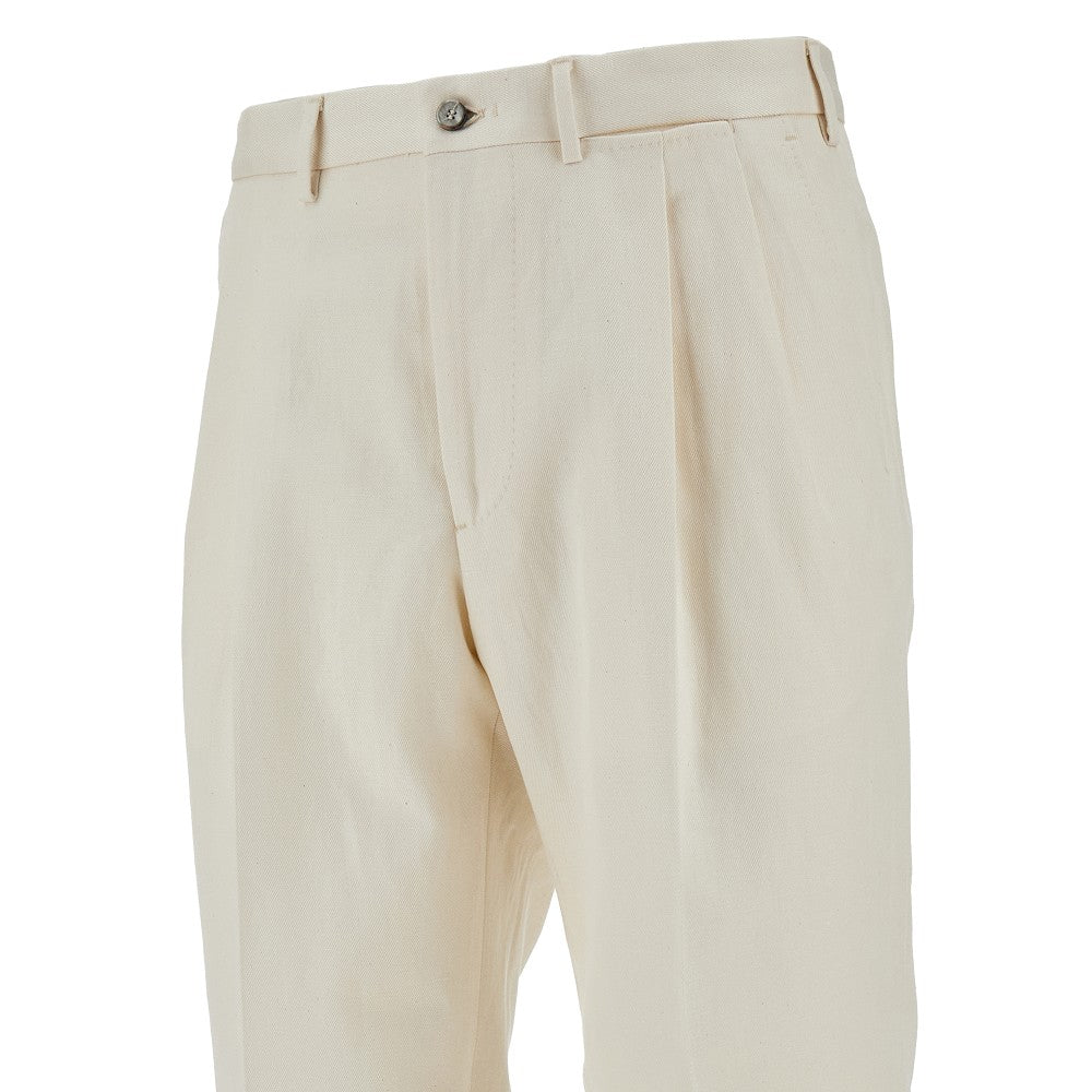Pantalone Clark Accademia in cotone e lino
