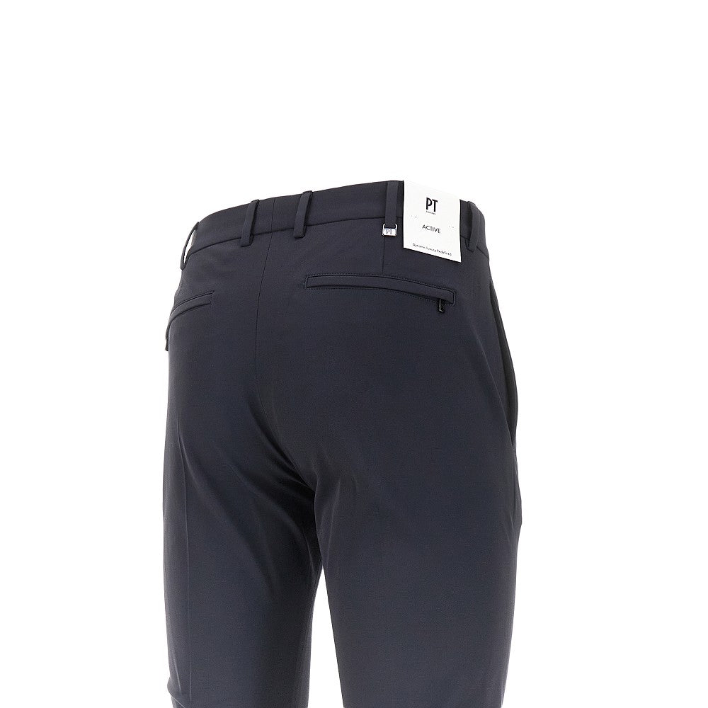 'Epsilon' stretch cotton-blend pants