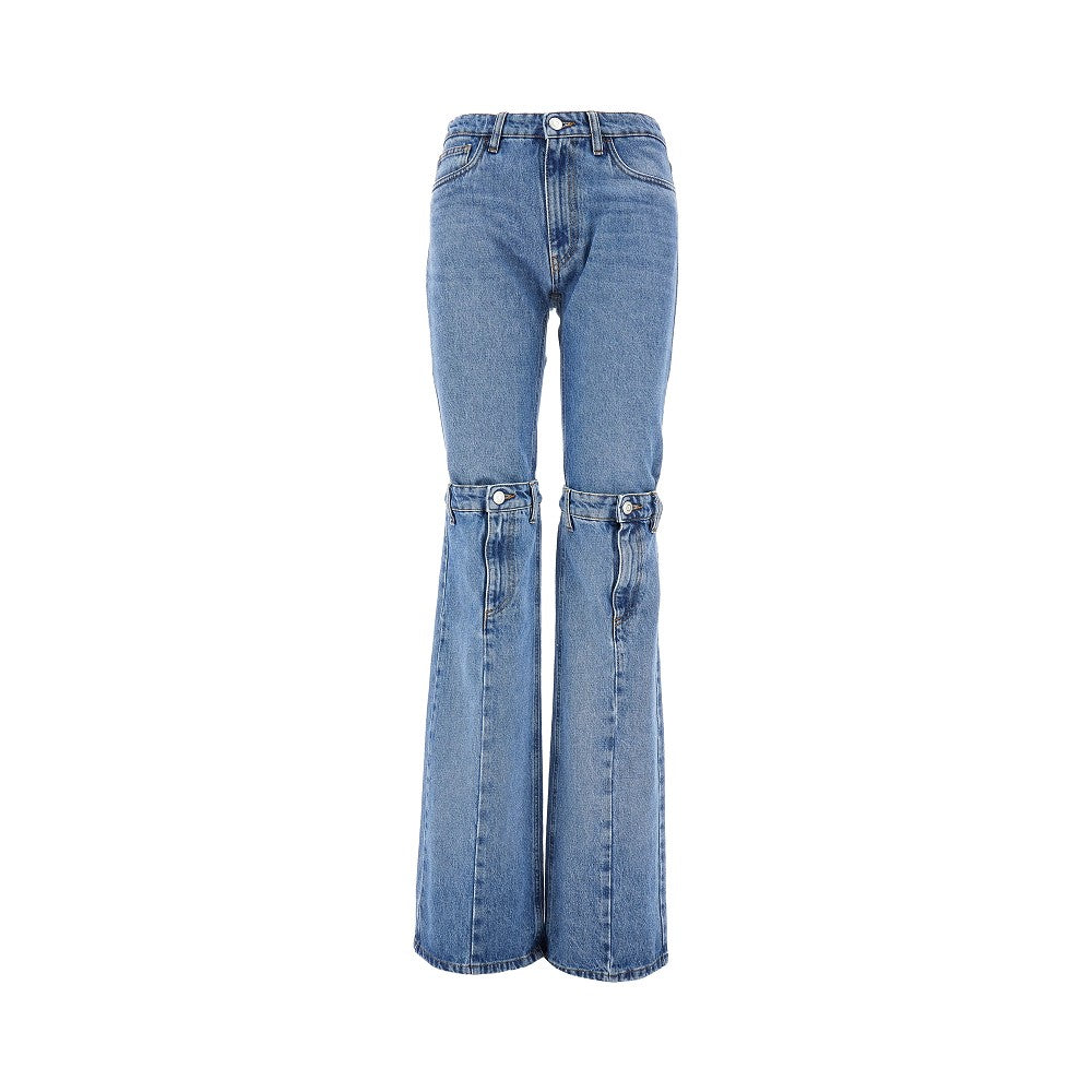 Jeans con aperture sulle ginocchia